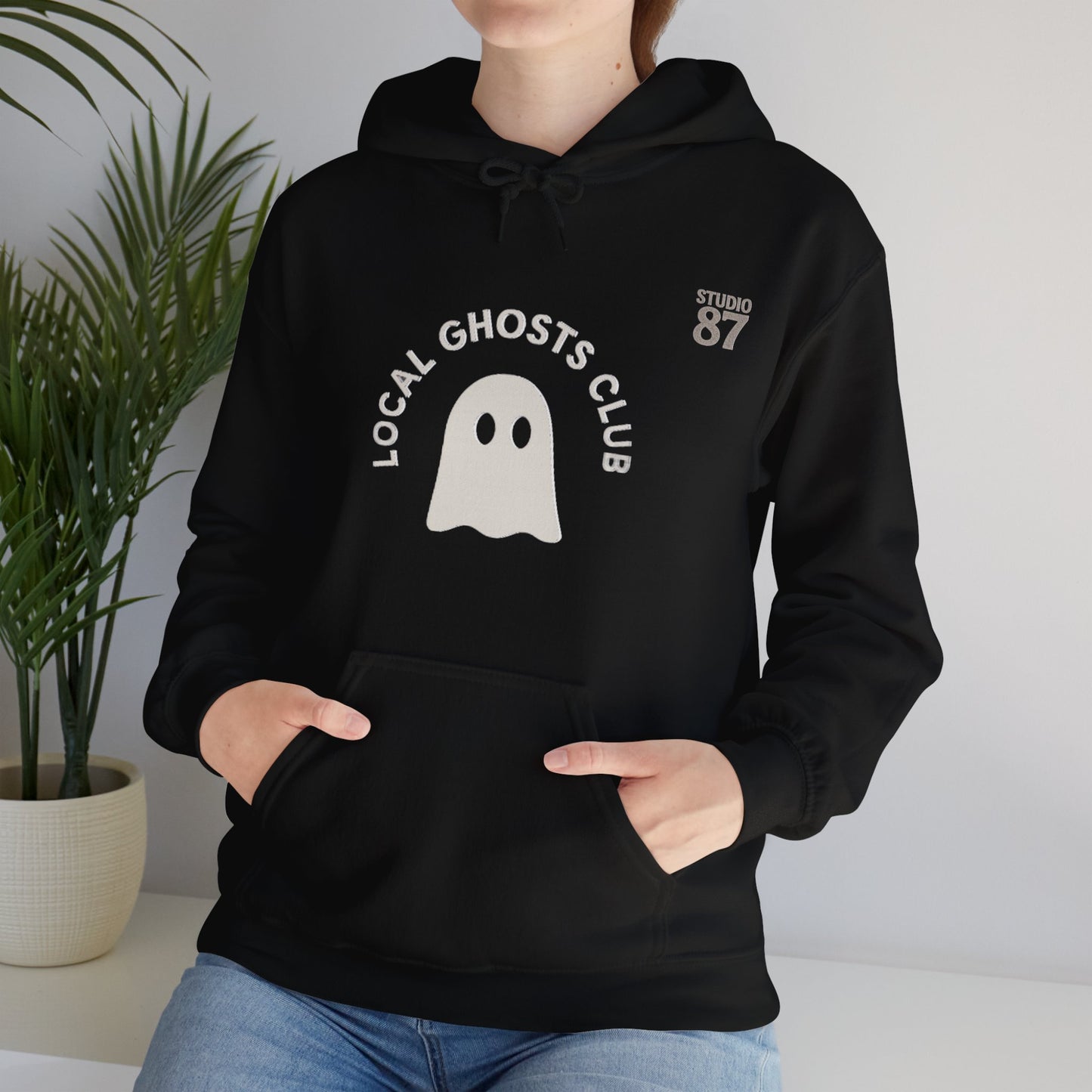 Local Ghosts Club Unisex Hoodie - Spooky Halloween Sweatshirt