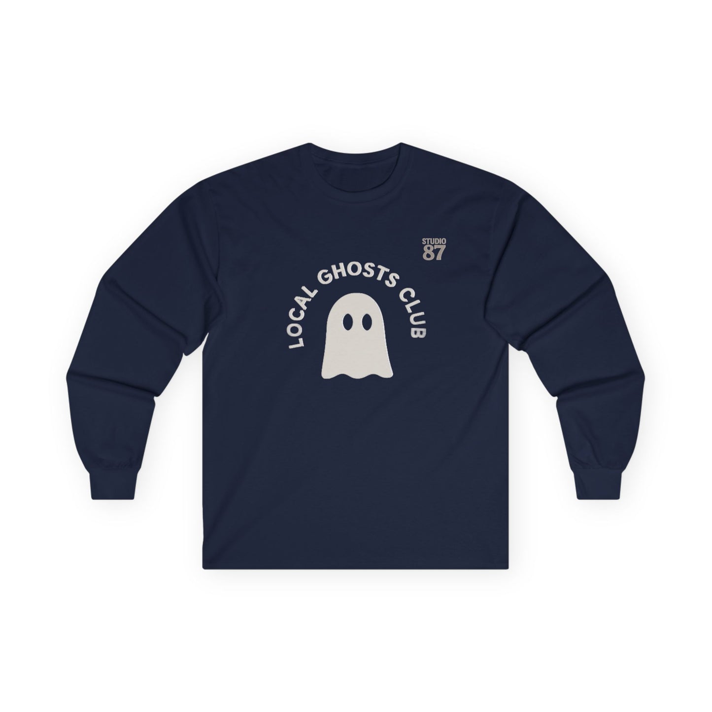 Local Ghosts Club Long Sleeve Tee - Unisex Halloween Shirt