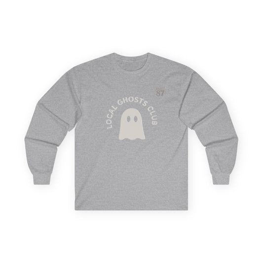 Local Ghosts Club Long Sleeve Tee - Unisex Halloween Shirt