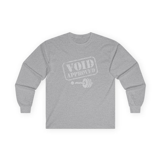 Unisex Long Sleeve Tee - "VOID APPROVED" Gym Shirt, Perfect for Fitness Enthusiasts
